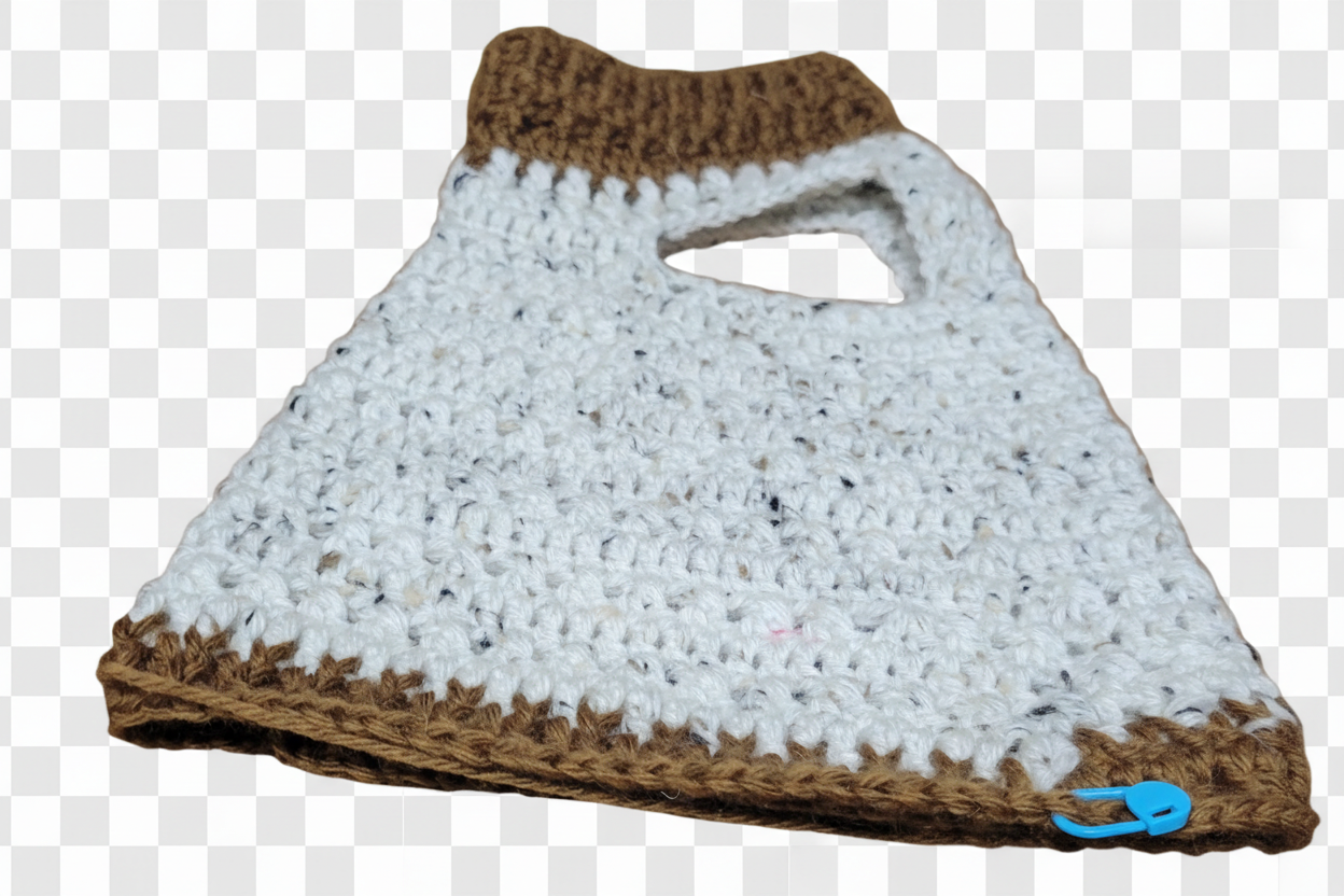 Hand crocheted dog sweater
